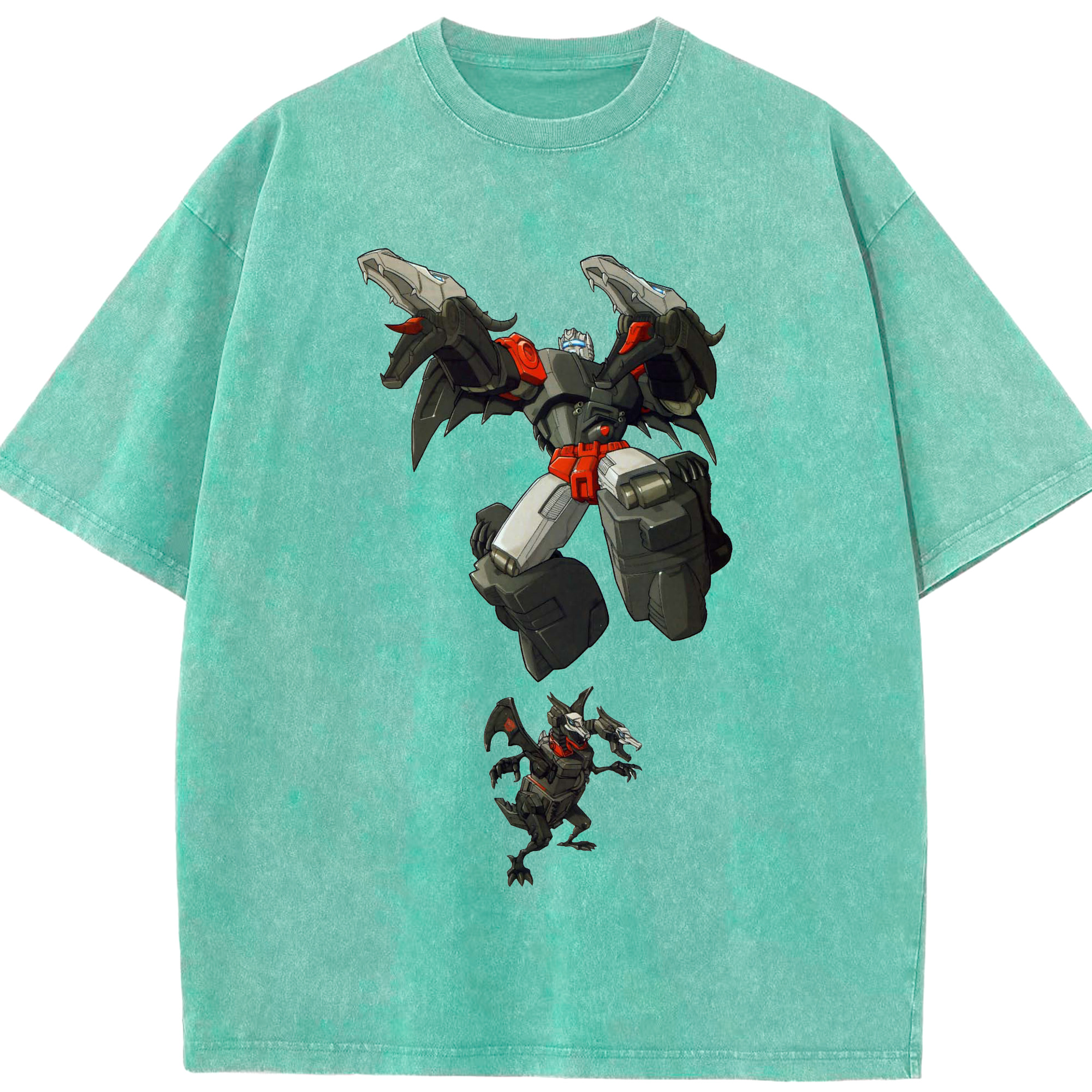 （画像用）  綿100% ヴィンテージ風 半袖Tシャツ（フロントプリント）